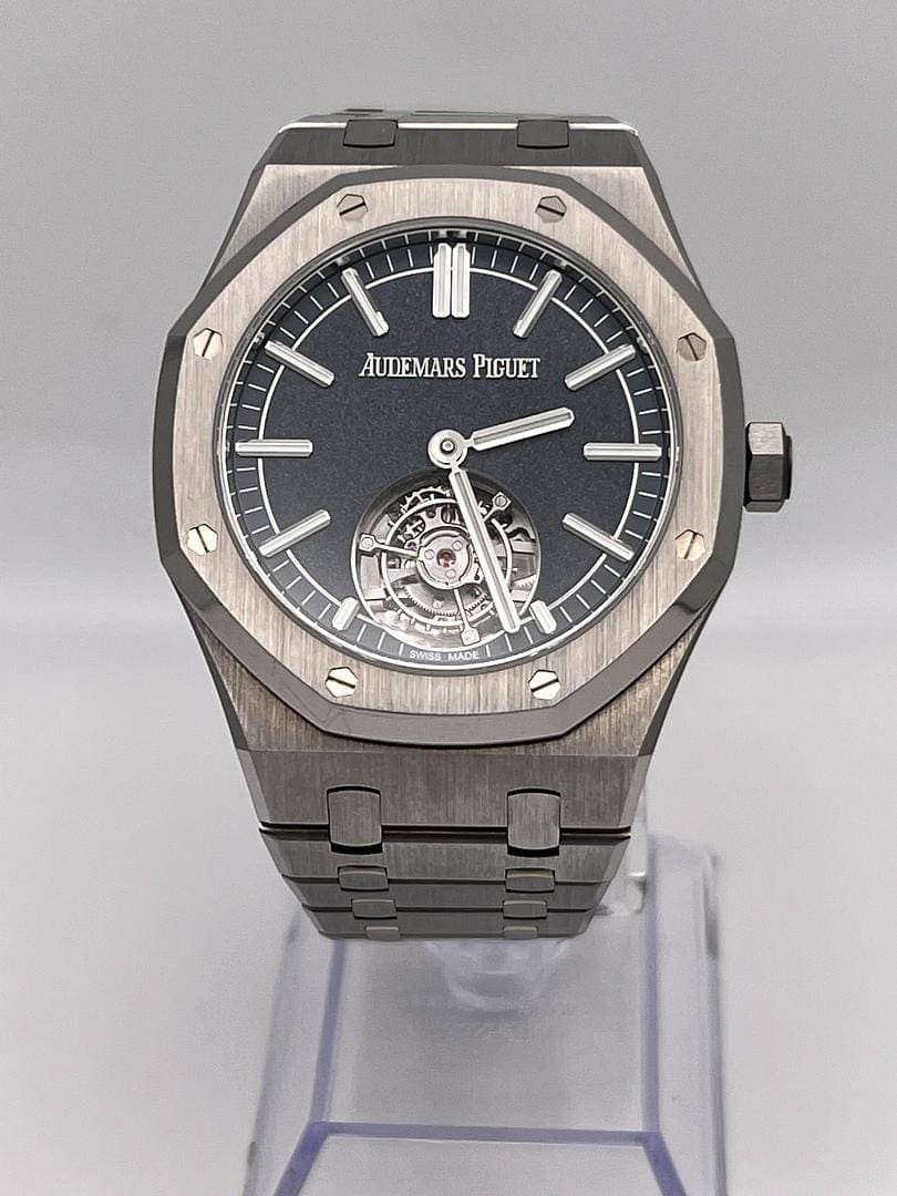 Audemars P1g*et Royal Oak Selfwinding Flying Tourbillon 26730TI.OO.1320TI.01 ’50th Anniversary’ Titanium Blue Dial