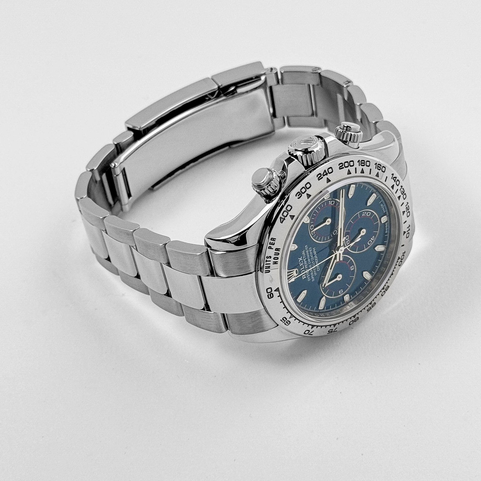 R01ex Daytona 116509 White Gold Blue Dial (2022)
