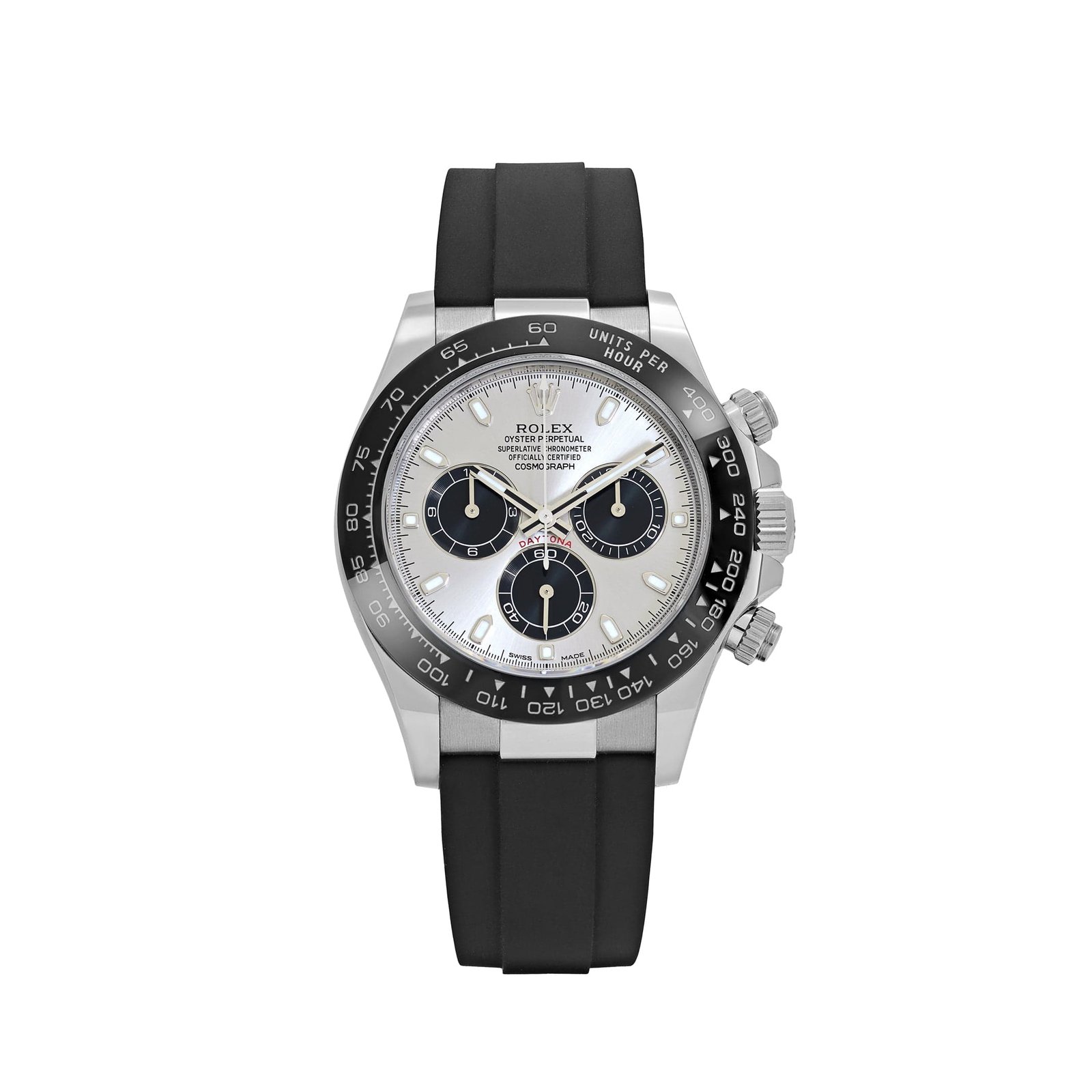 R01ex Daytona 116519LN ‘Ghost’ White Gold Steel and Bright Black Dial (2022)