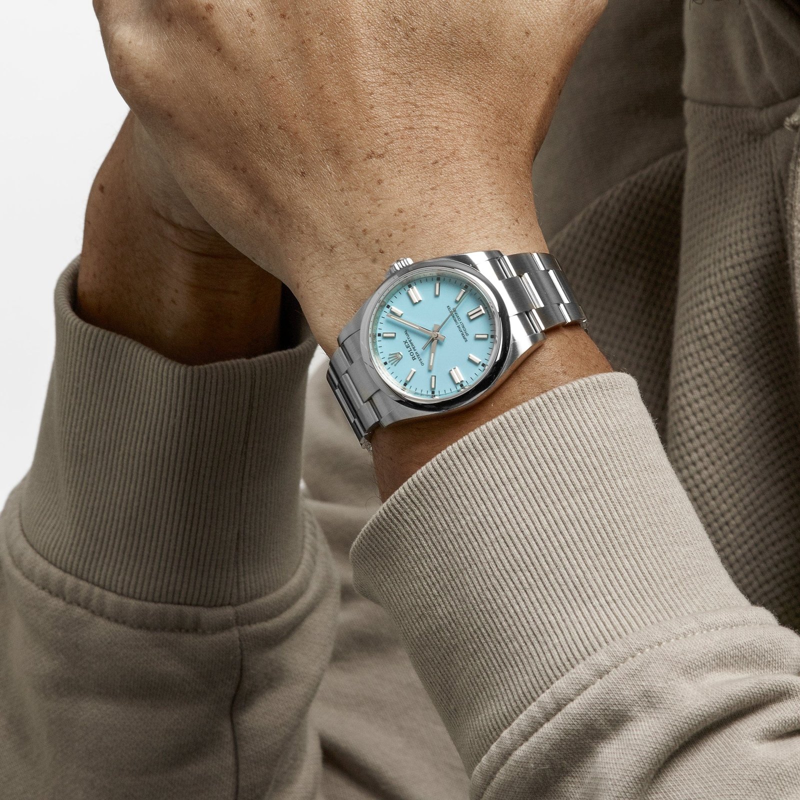 R01ex Oyster Perpetual 36 126000 Stainless Steel Baby Blue Dial (2024)