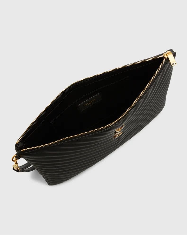 Sa1nt Lau*nt Y51 Monogram Large Pouch in Smooth Leather
